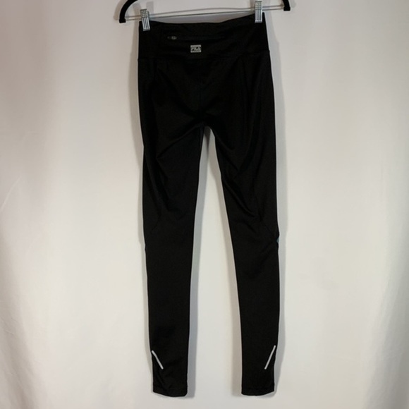 Fila Sport Black, Green & Blue Running Athletic Leggings - Picture 5 of 7